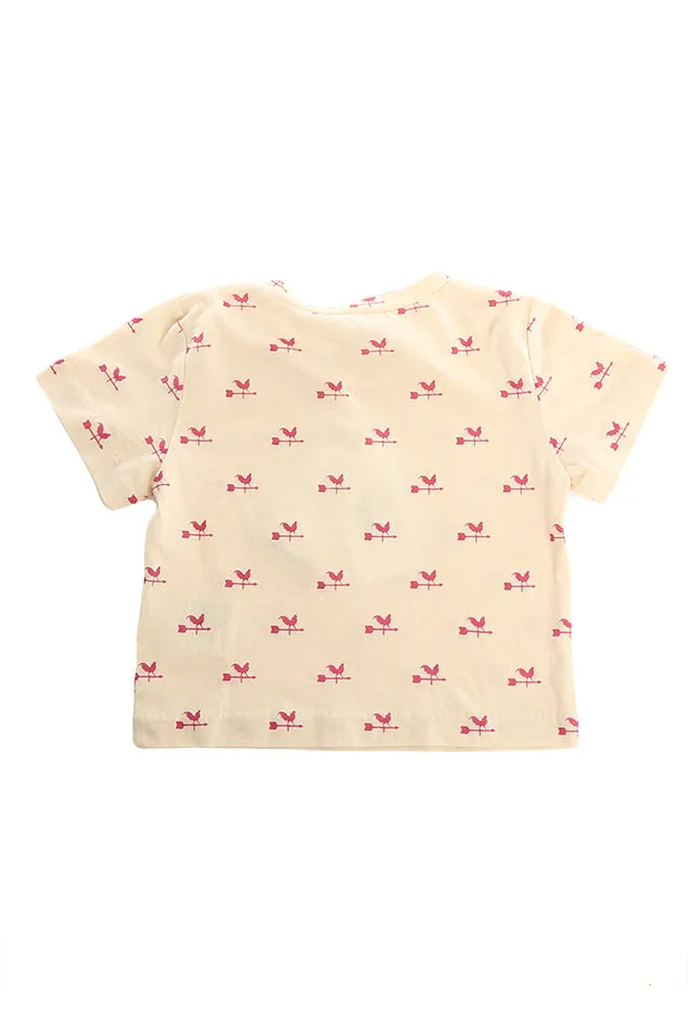 3.1 Phillip Lim Kids Rooster Print Tee