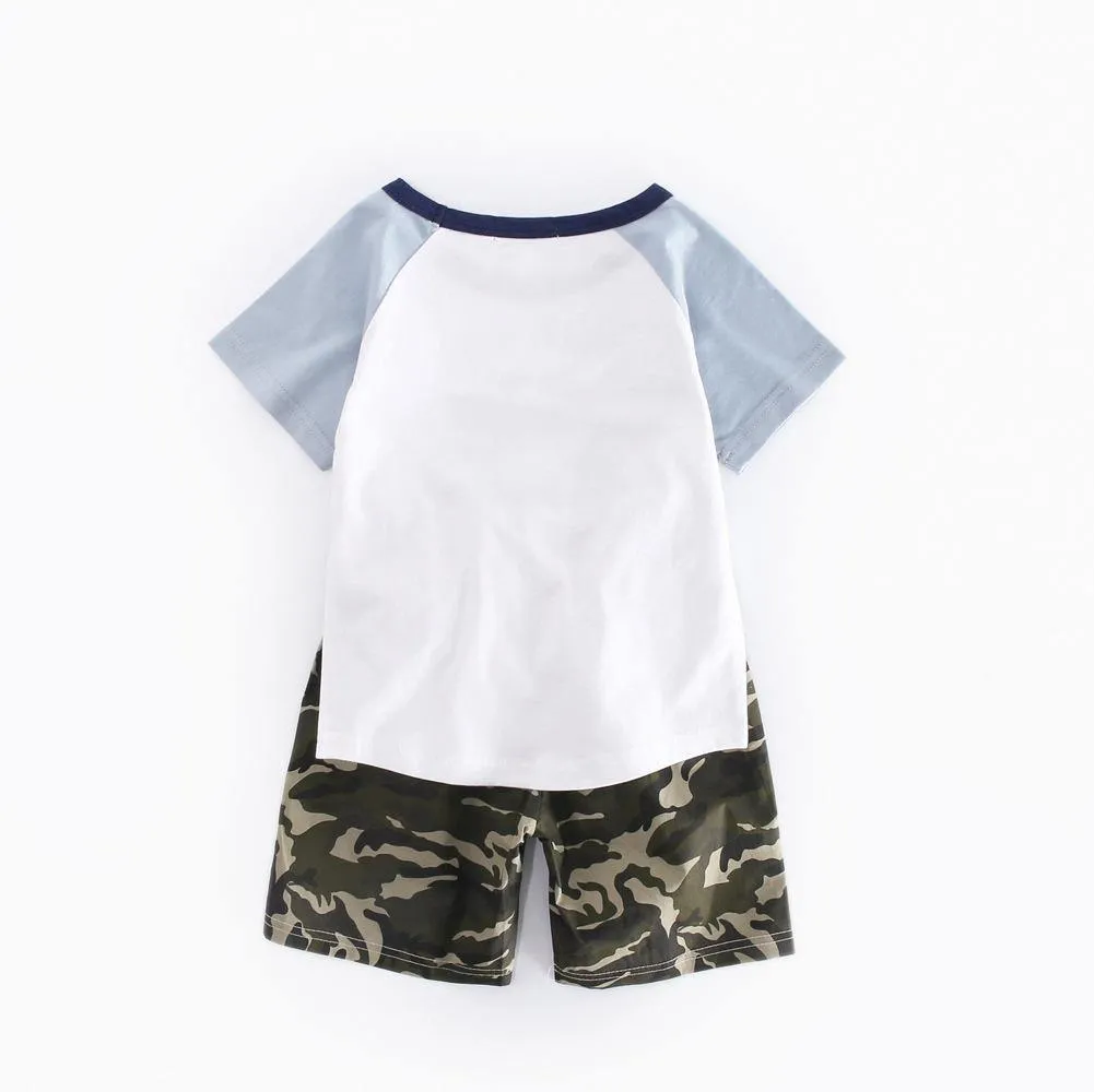 AIRPLANE THEME T-SHIRT & SHORTS SET