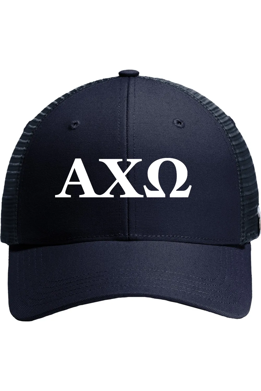 Alpha Chi Omega - Carhartt Rugged Professional Series Cap - White Embroidered Letters