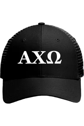 Alpha Chi Omega - Carhartt Rugged Professional Series Cap - White Embroidered Letters