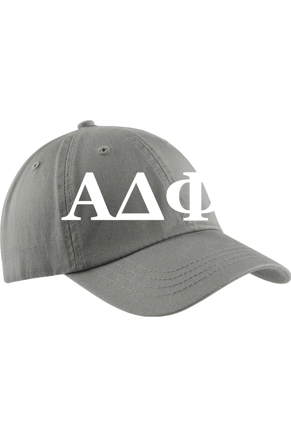 Alpha Delta Phi - Washed Twill Cap - White Embroidered Letters