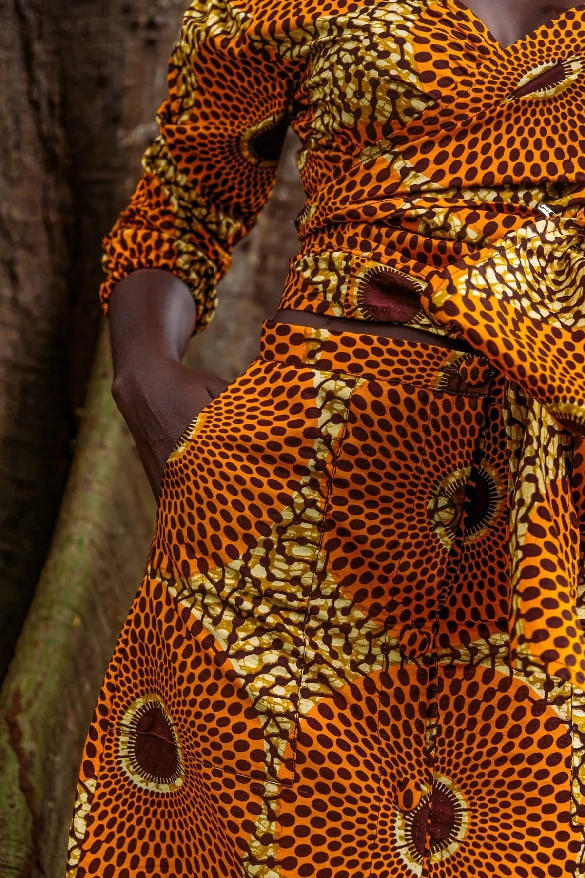 Ama Ata Aidoo Button-Through Skirt