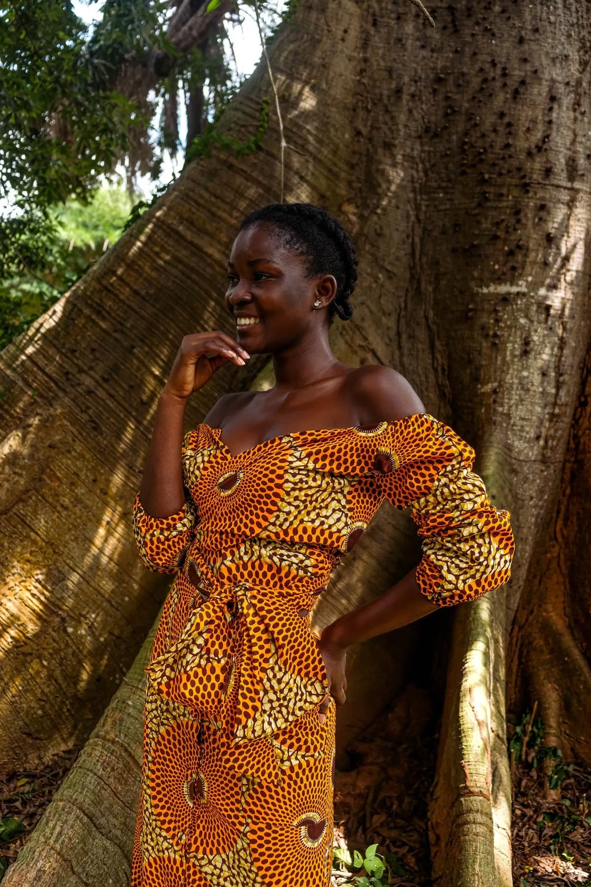 Ama Ata Aidoo Button-Through Skirt