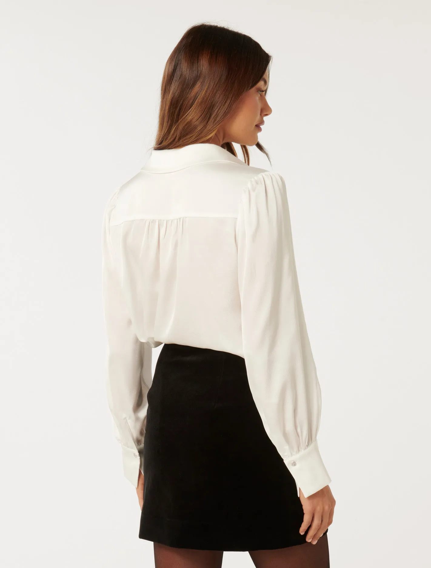 Amelie Embellished Button Shirt