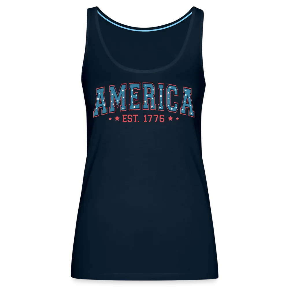 American Legacy: Premium Women's Tank Top with 'America EST. 1776'