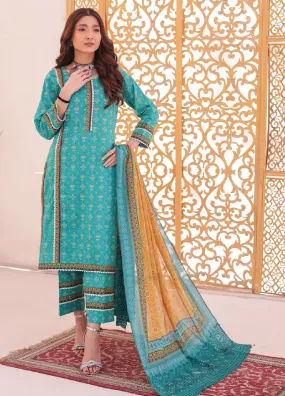 Andaaz By MTF Digital Printed Lawn 3 Piece Unstitched Suit MTF24ADPL-04