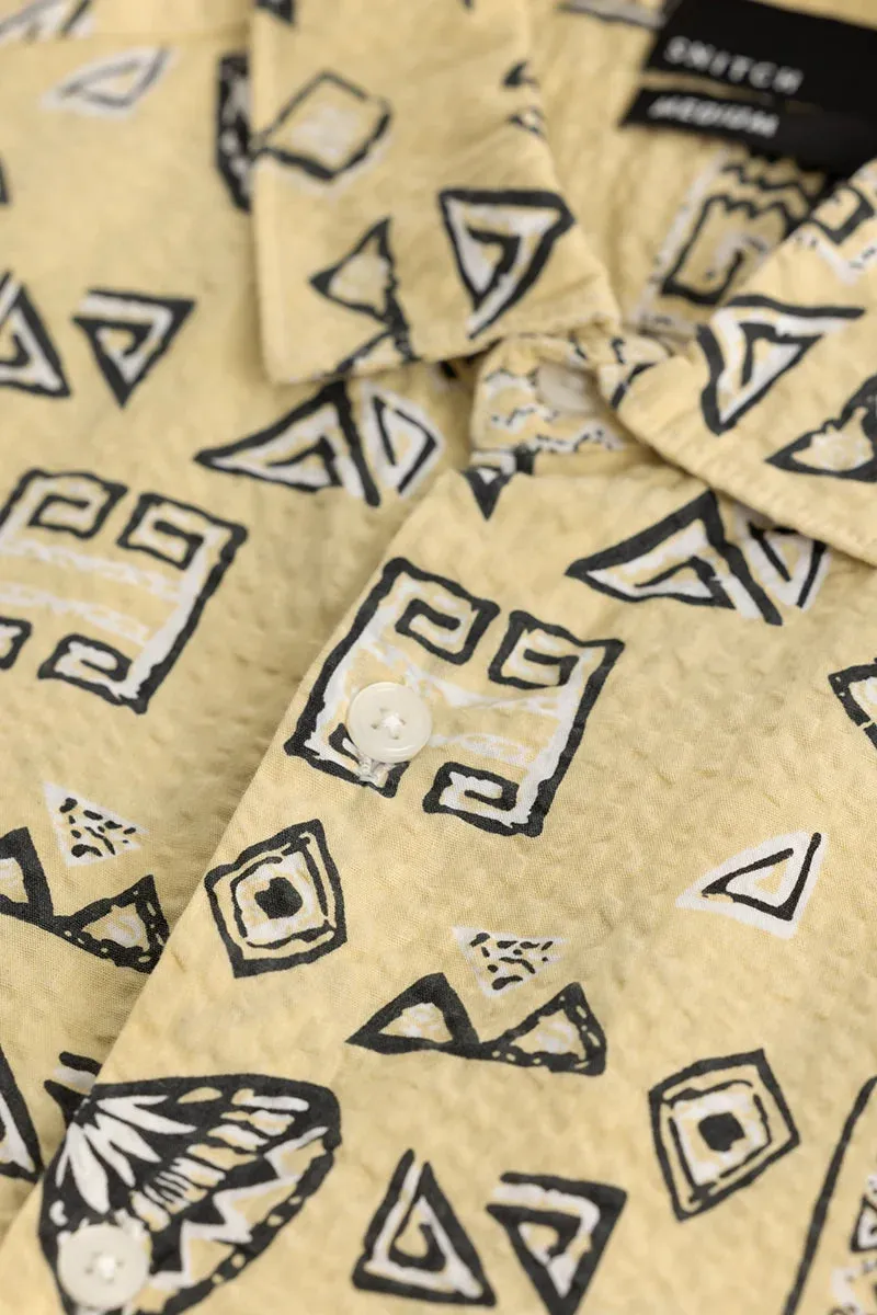 Arti Yellow Geometric Shirt