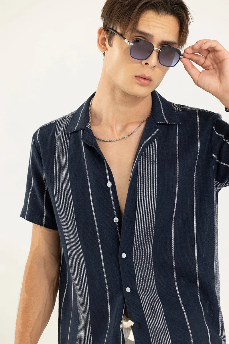 Astral Weave Stripe Blue Shirt