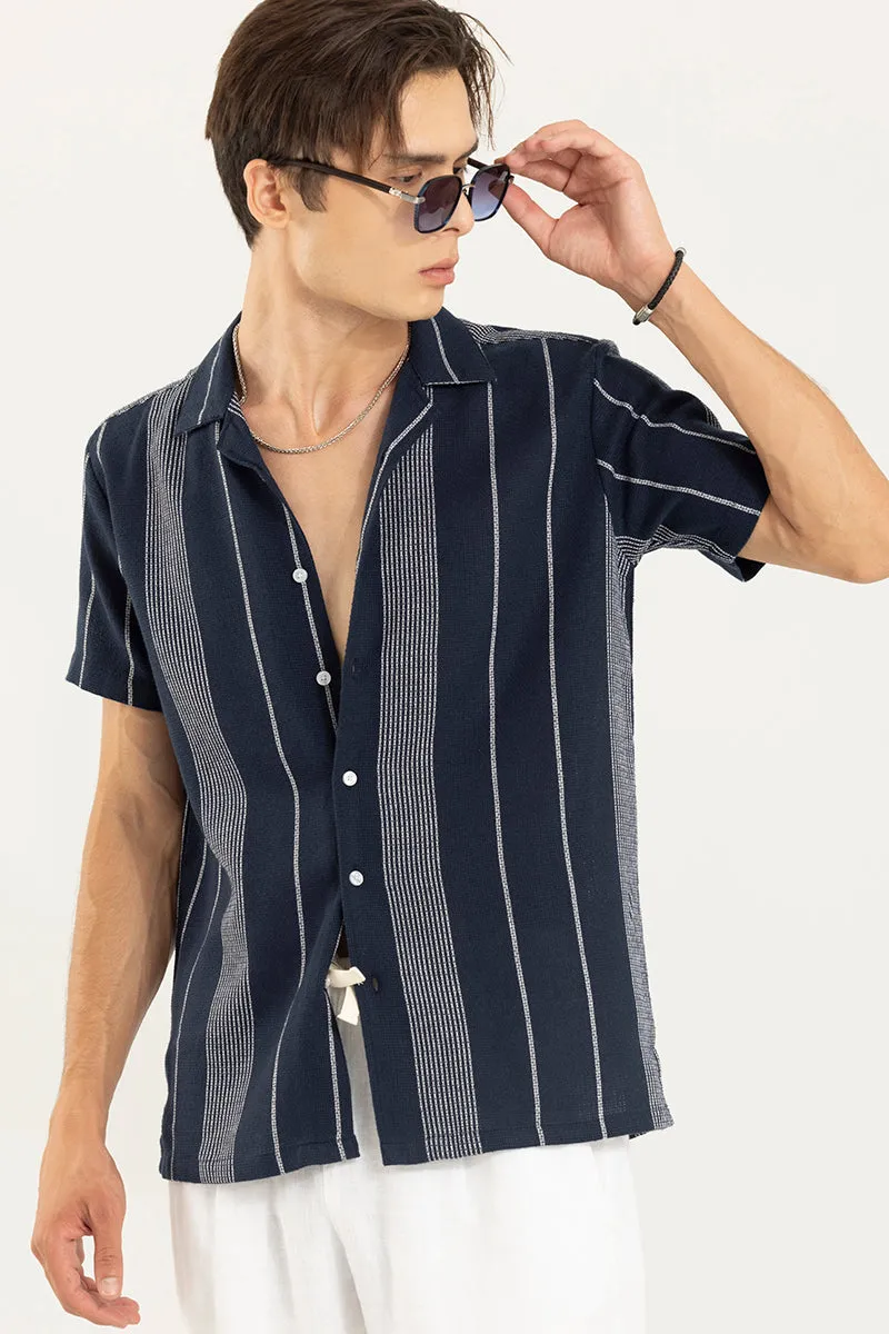 Astral Weave Stripe Blue Shirt