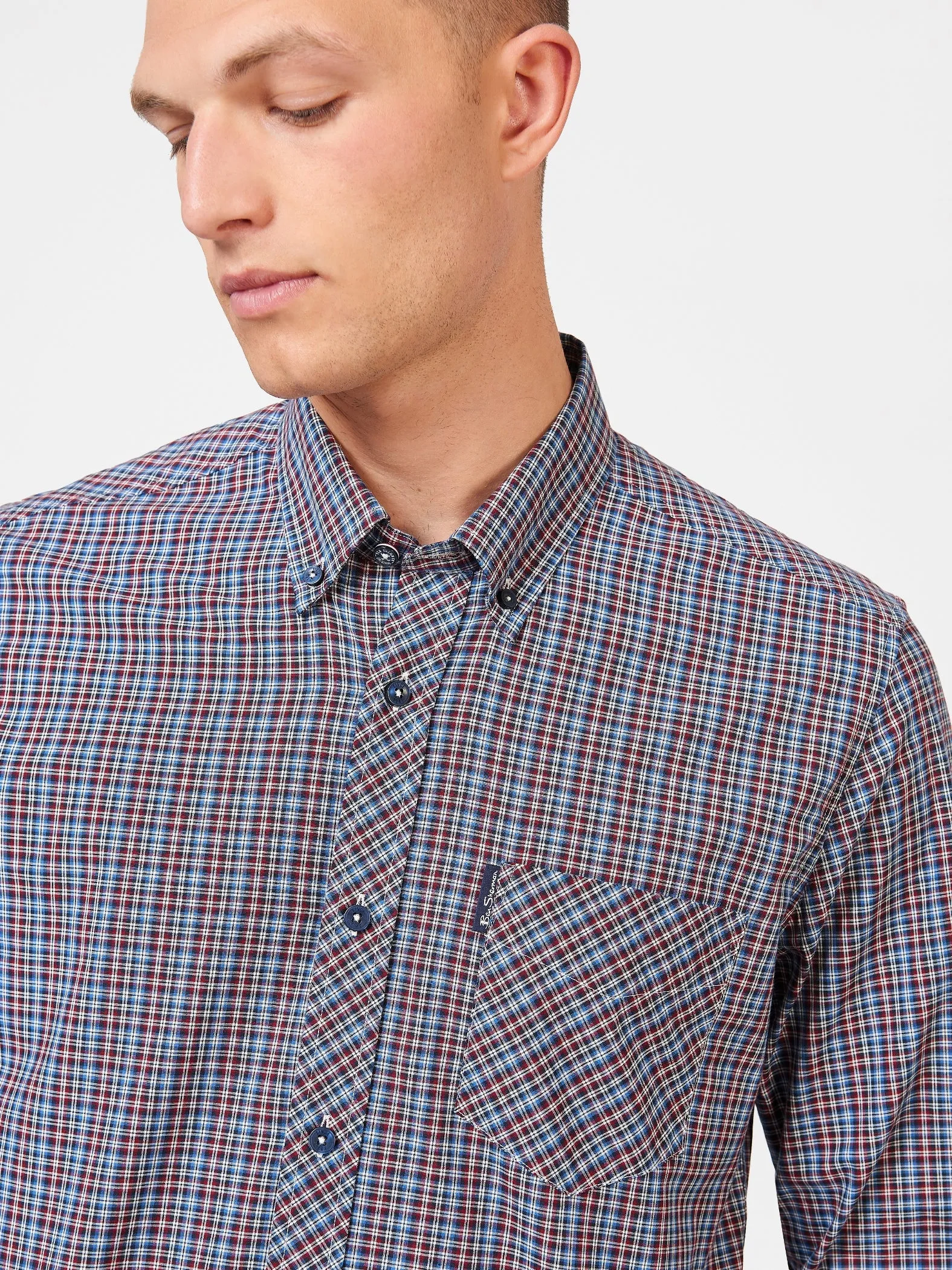 Ben Sherman Mens Mini Mod Check Shirt