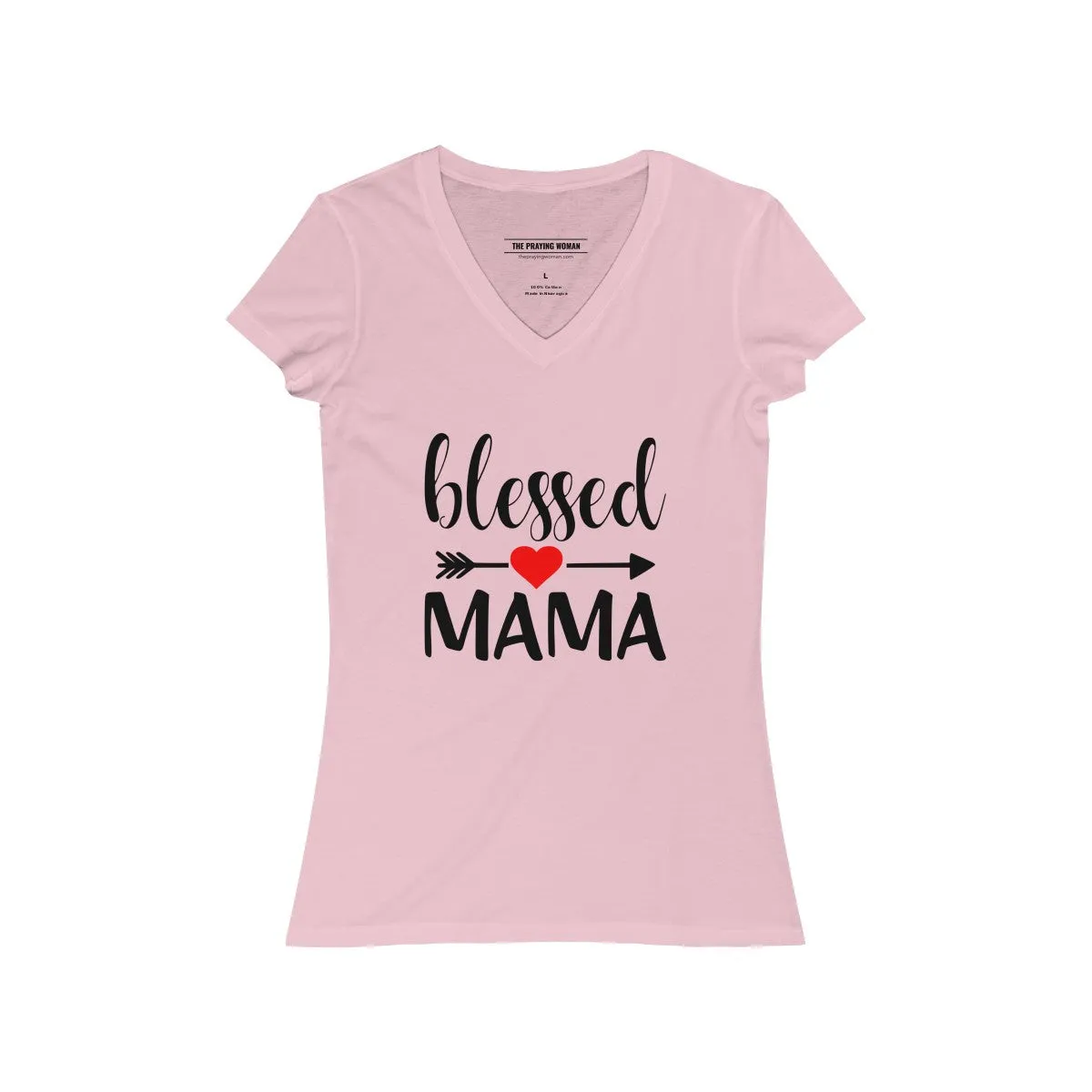 Blessed Mama V-Neck Tee