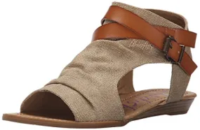 Blowfish Balla Wedge Sandal Desert Sand Rancher Canvas/Dyecut