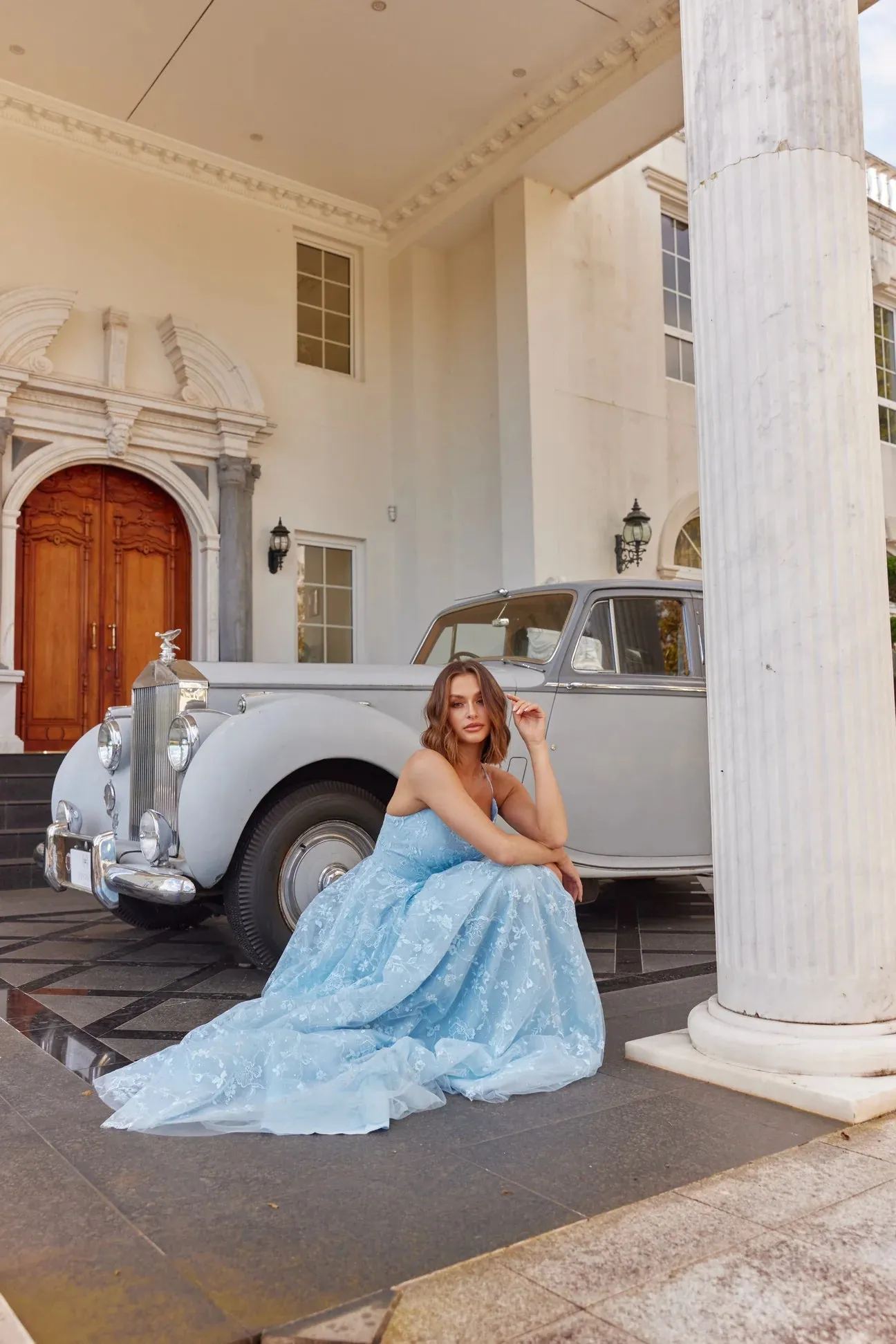 Briony Gown by Tania Olsen - Pale Blue