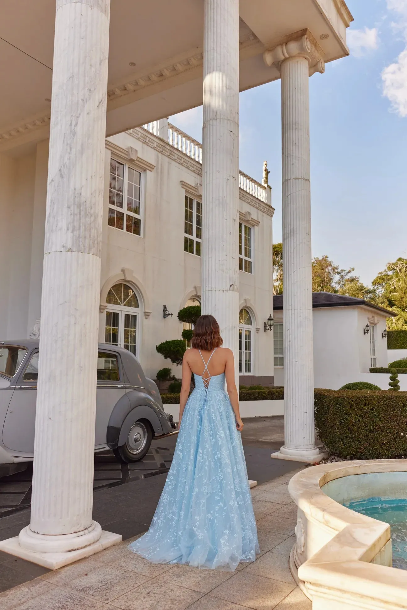 Briony Gown by Tania Olsen - Pale Blue