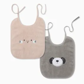 Bunny & Panda Bib Set