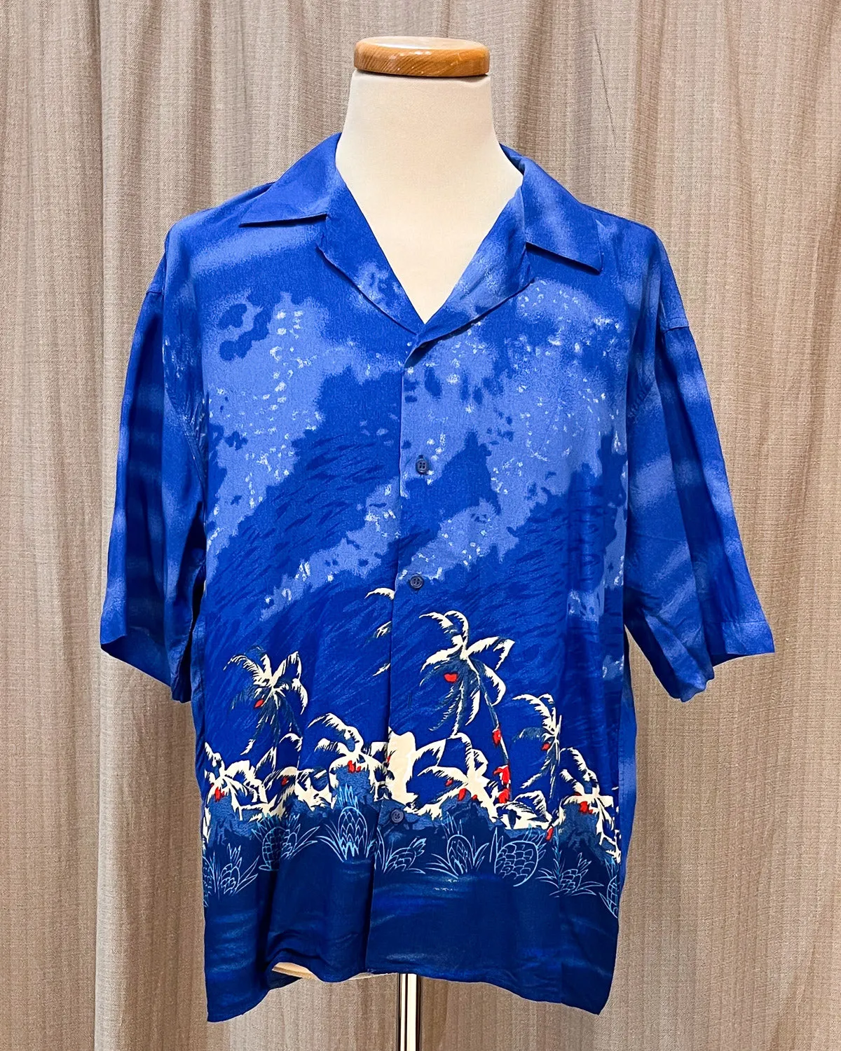 Camicia A Fantasia Fiori - 2XL