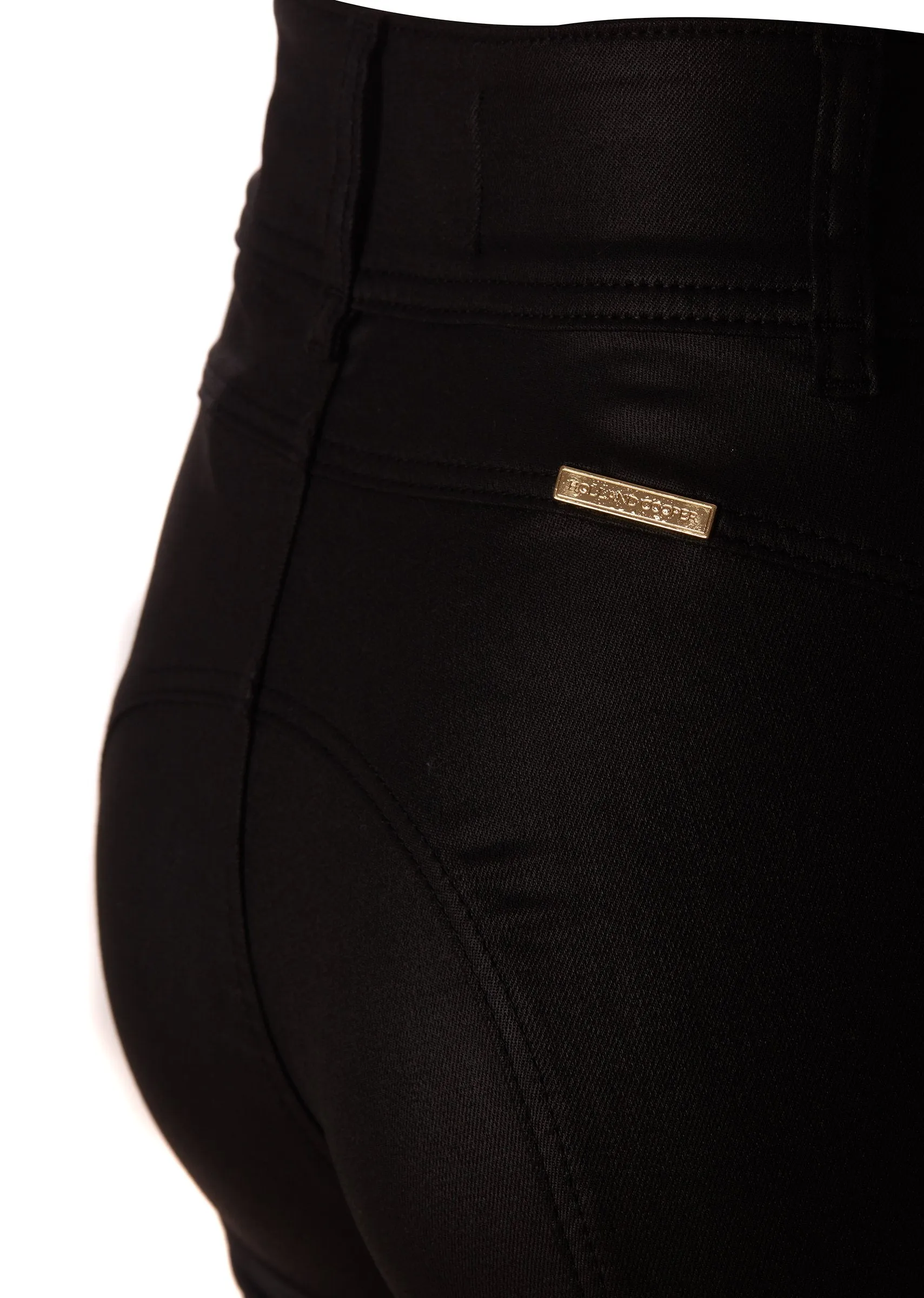 Coated Jodhpur Jean (Black)