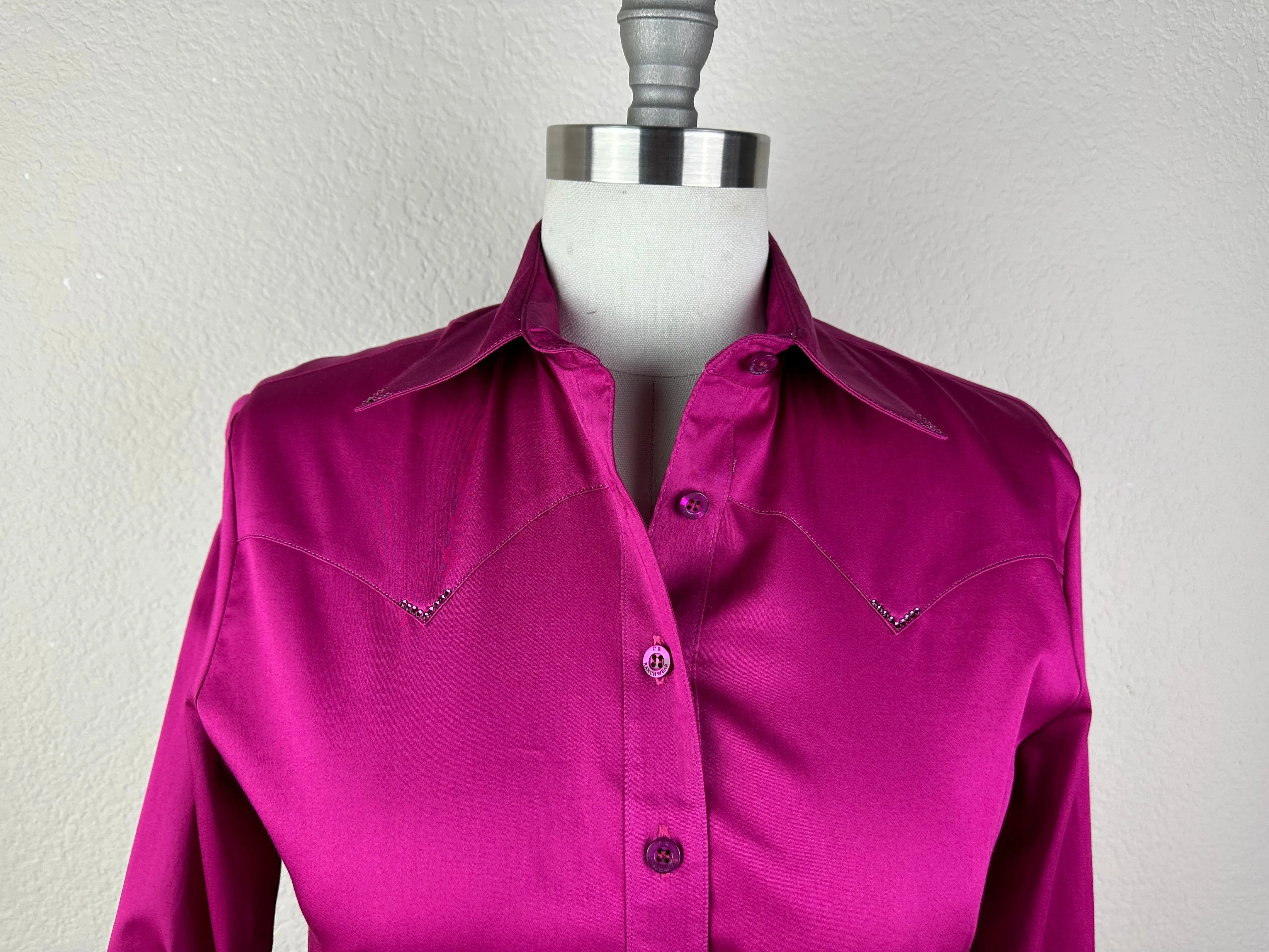 CR Western Pro Fuchsia Stretch Cotton Sateen