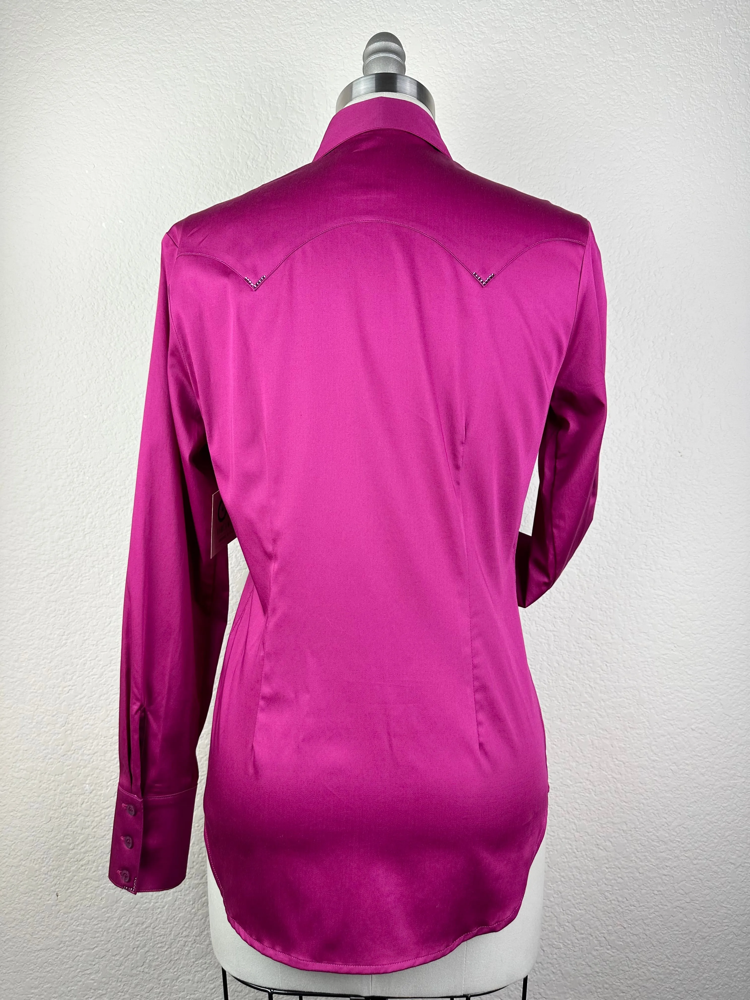 CR Western Pro Fuchsia Stretch Cotton Sateen