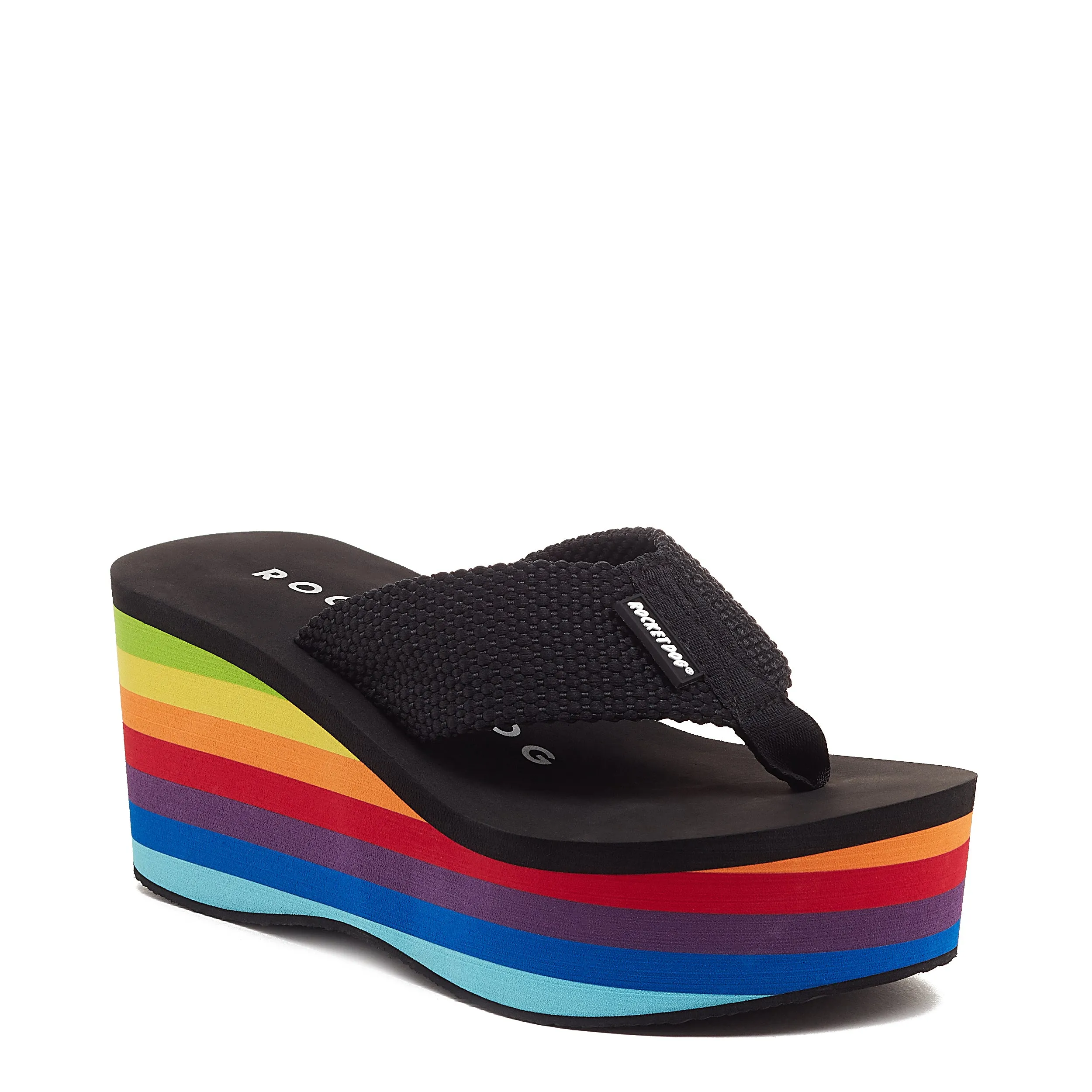 Crush Rainbow Platform Flip-Flops