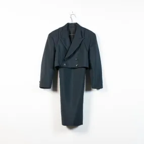 double layered coat dress