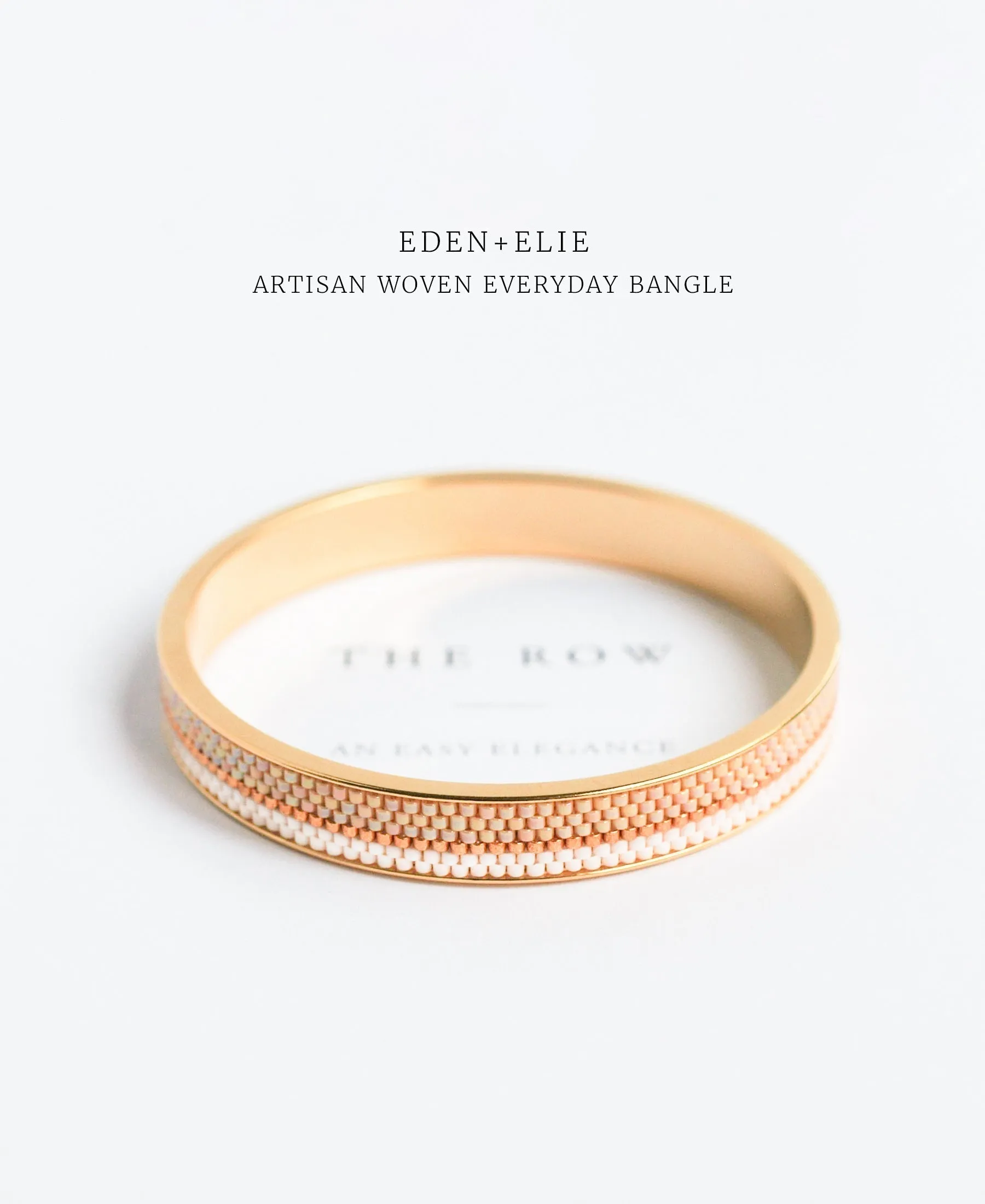 EDEN   ELIE Everyday gold narrow bangle - cerise