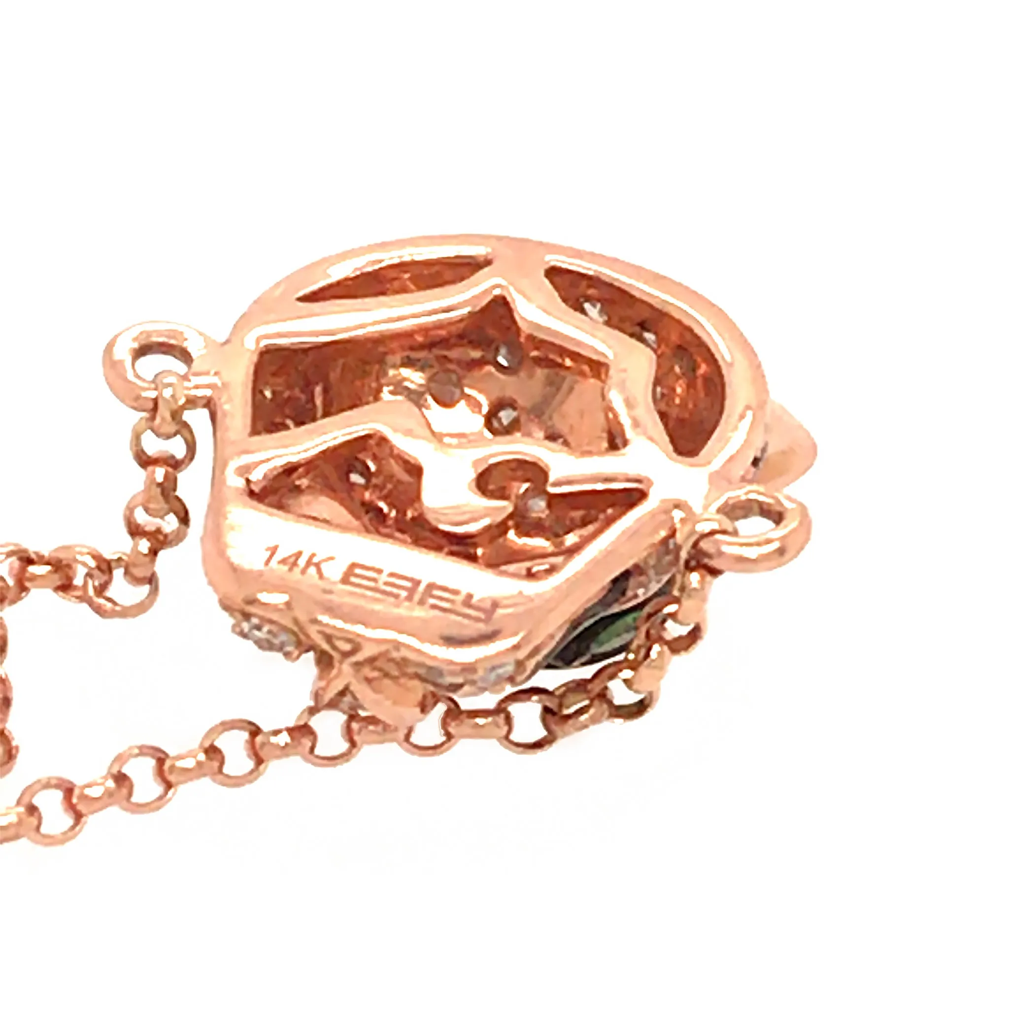 EFFY Tsavorite Panther Bracelet in 14k Rose Gold