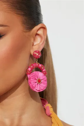 Fiesta Mami Earrings - Pink