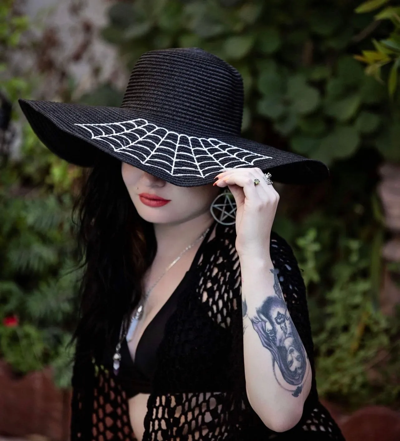 Floppy Sun Hat - XL Brim - Widow's Web