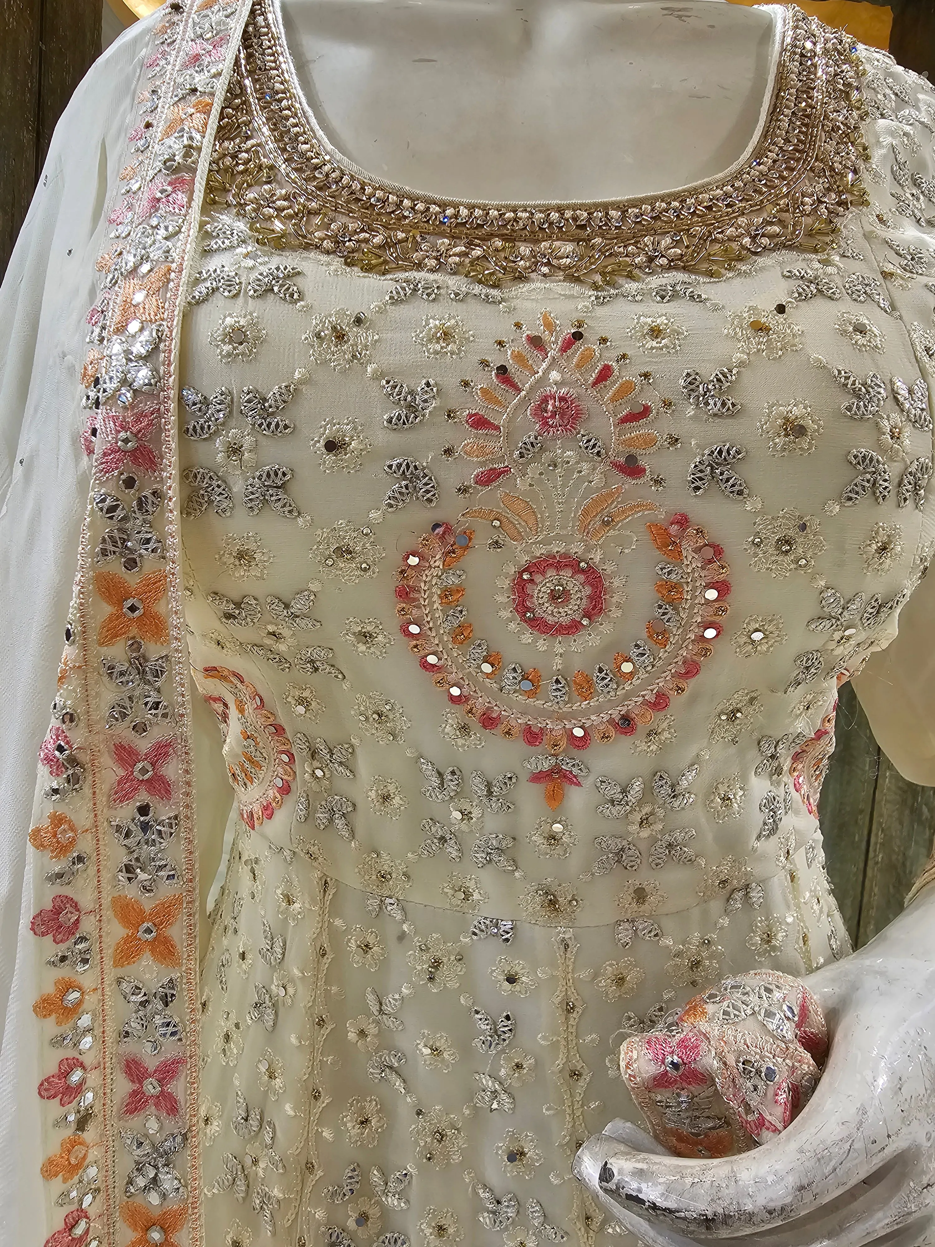 Georgette Shirt with Sharara