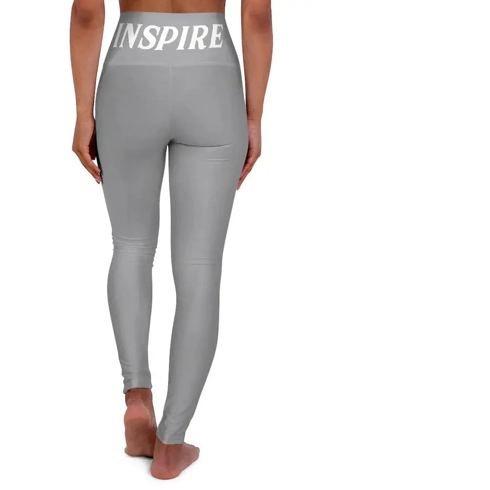 High Waisted Yoga Pants " INSPIRE "