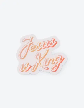 Jesus Is King Sticker