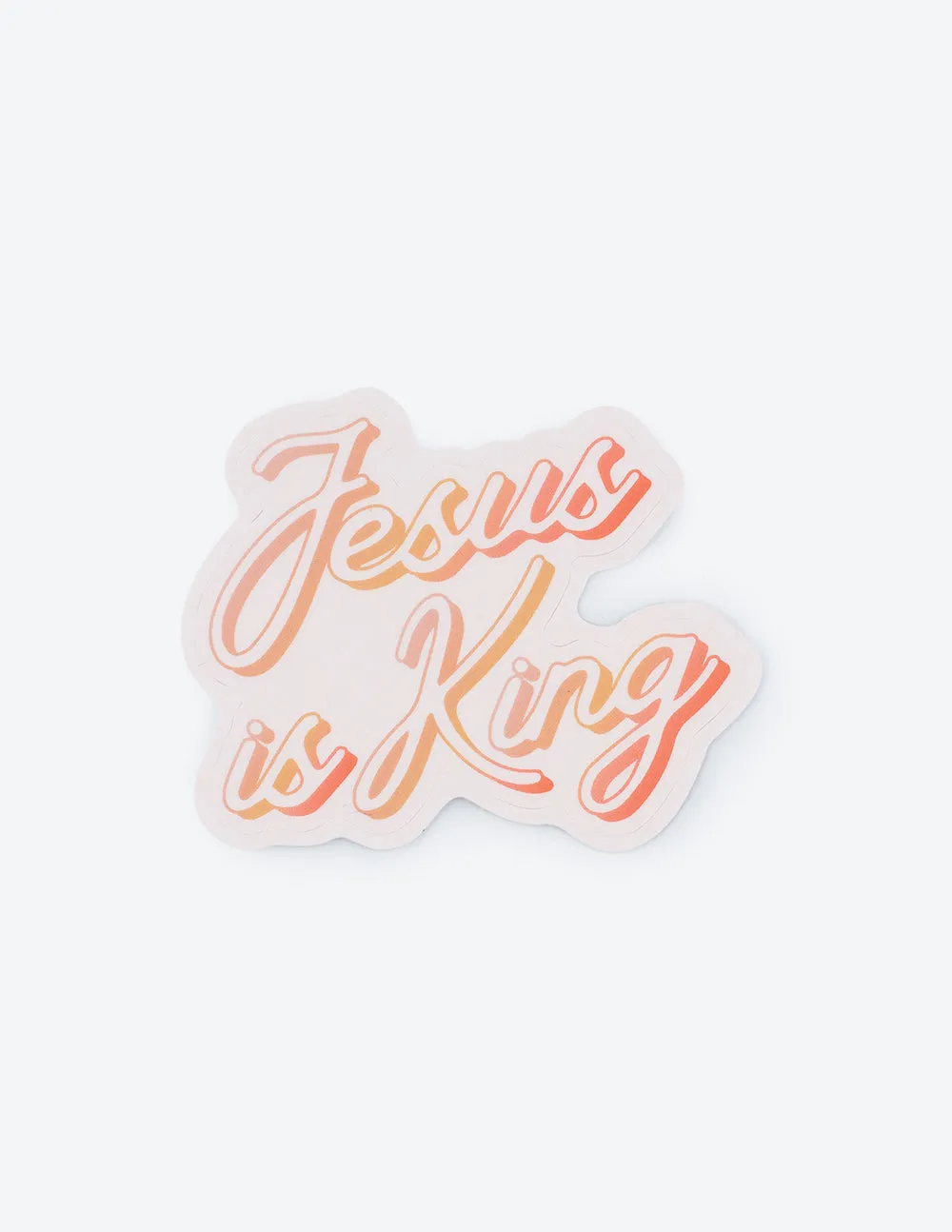 Jesus Is King Sticker