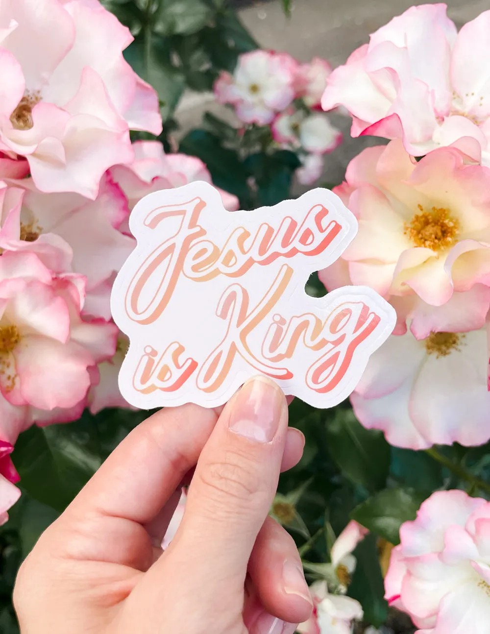 Jesus Is King Sticker