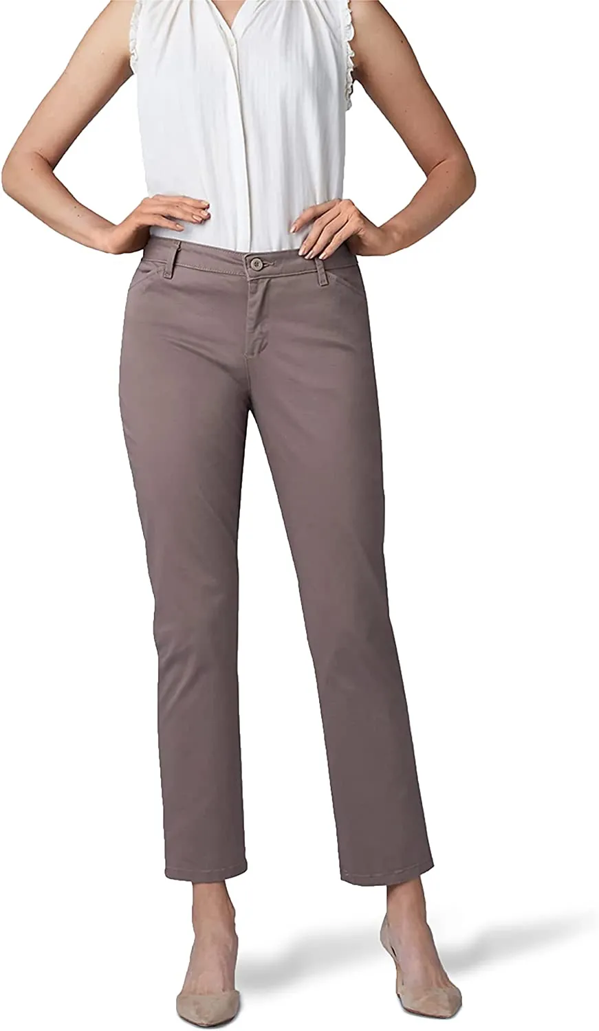 LEE Women’s Petite Relaxed Fit All Day Straight Leg Pant