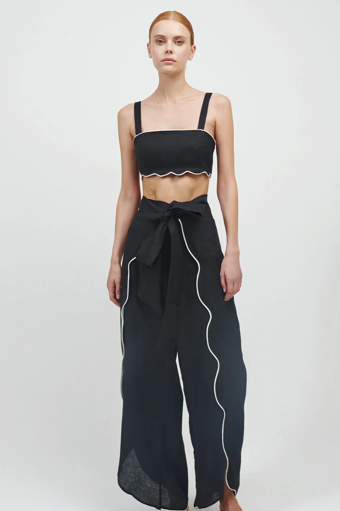 Moonflower Wavy Crop Top