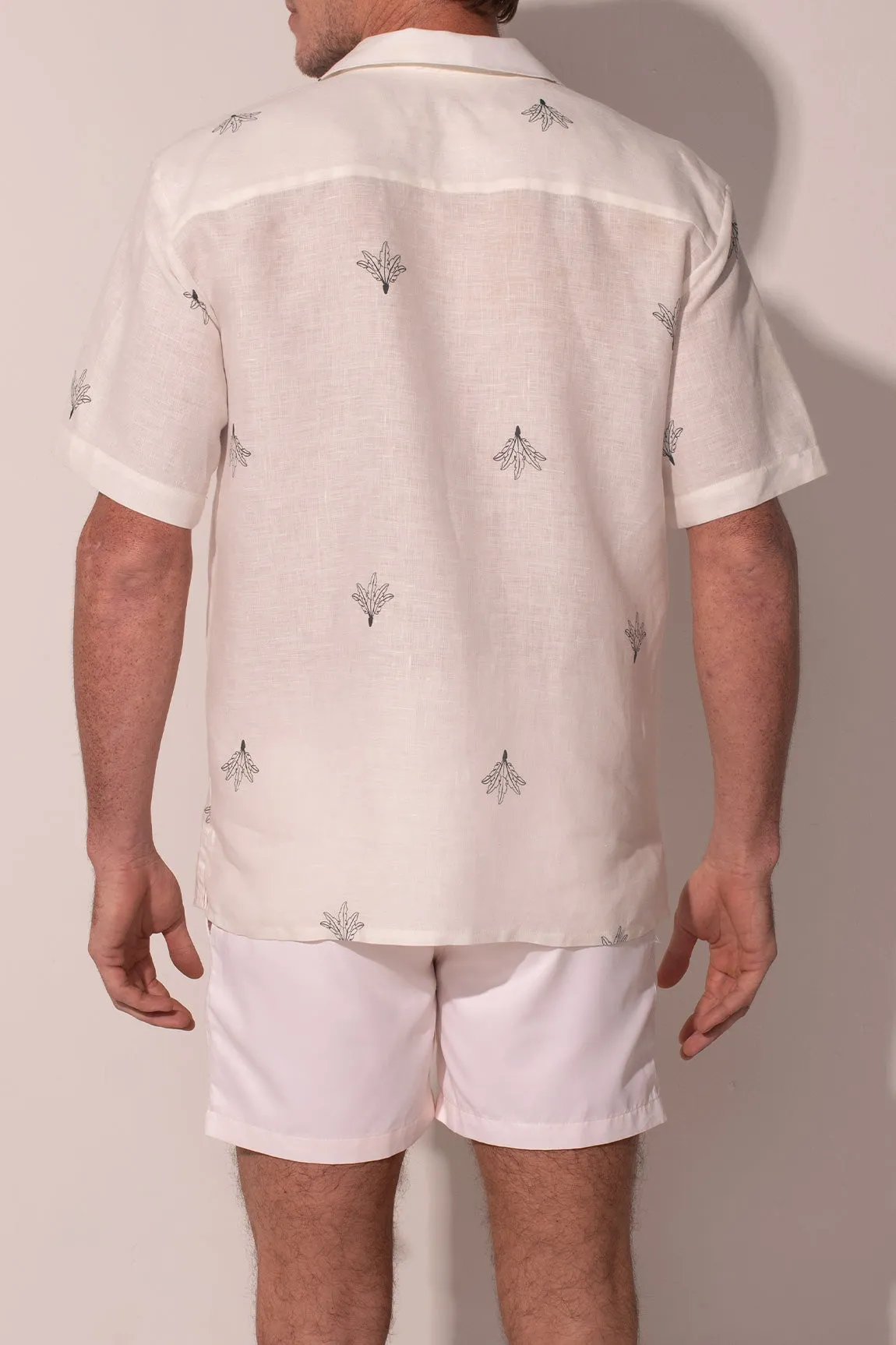 Palms for Dessert Men Linen Shirt