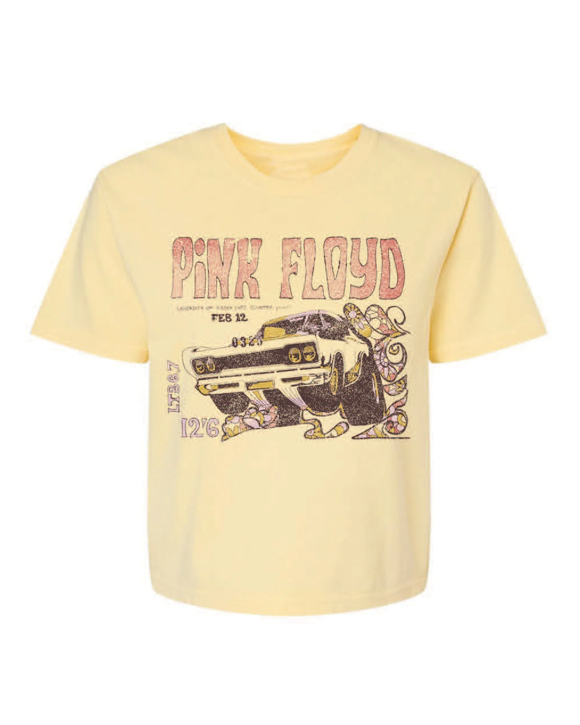 Pink Floyd Essex Butter Cropped Tee