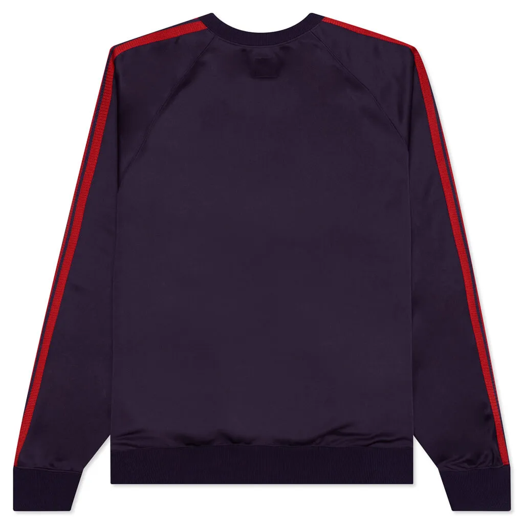 Poly Smooth Track Crew Neck Shirt - Purple