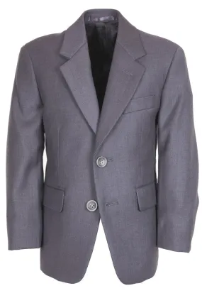 "Aspen" Kids Steel Grey Suit Jacket (Separates)