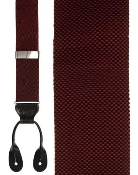 "Burgundy Kennebunkport" Suspenders