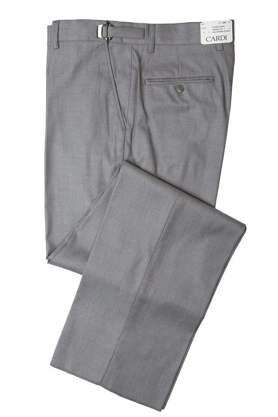 "Ethan" Heather Grey Super 150's Luxury Viscose Blend Suit Pants