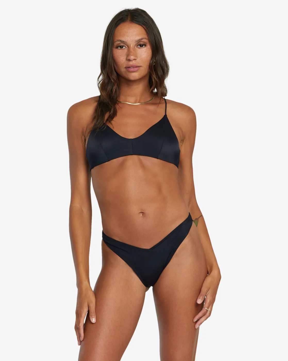 Solid Medium Bikini Bottoms - Black