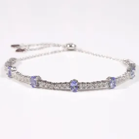 Tanzanite Adjustable Bracelet