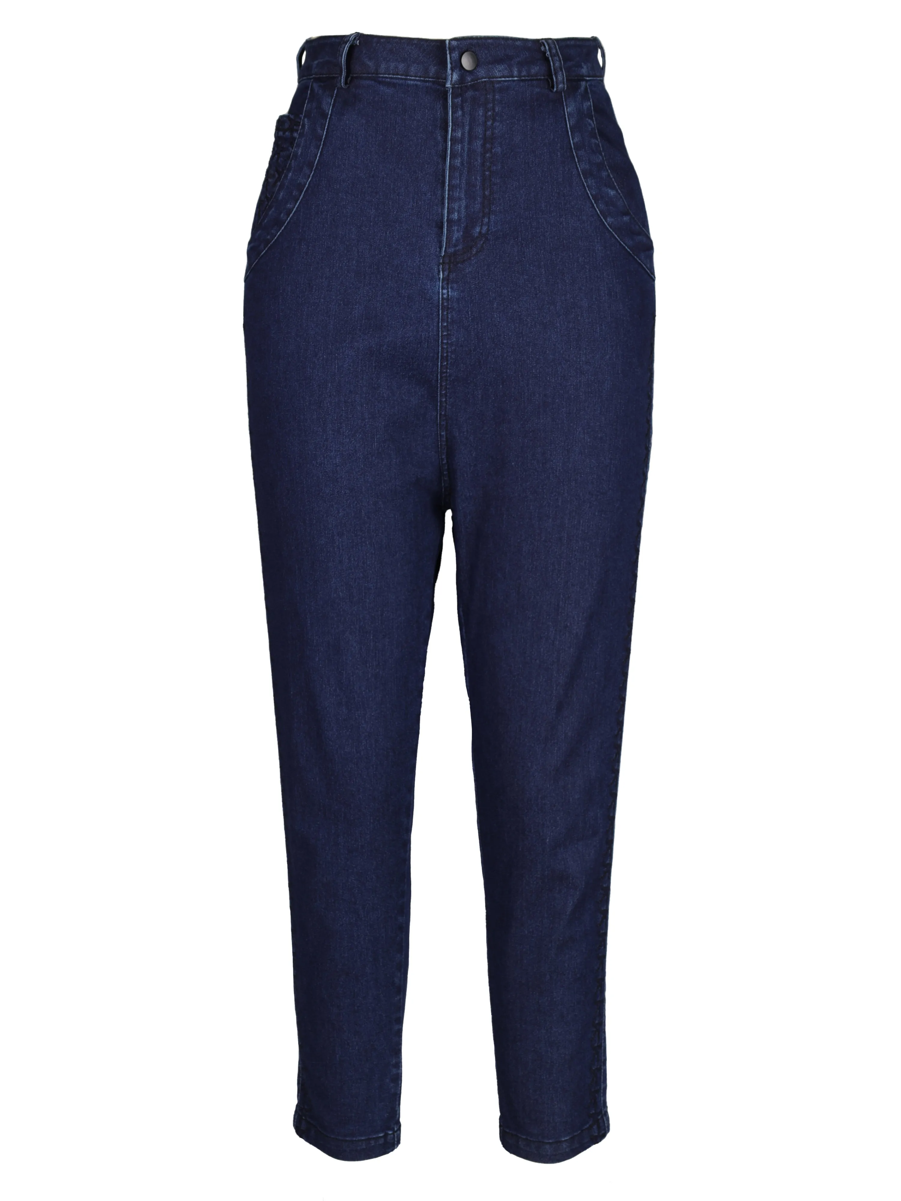 THALIA Baggy Hose - Dark Denim