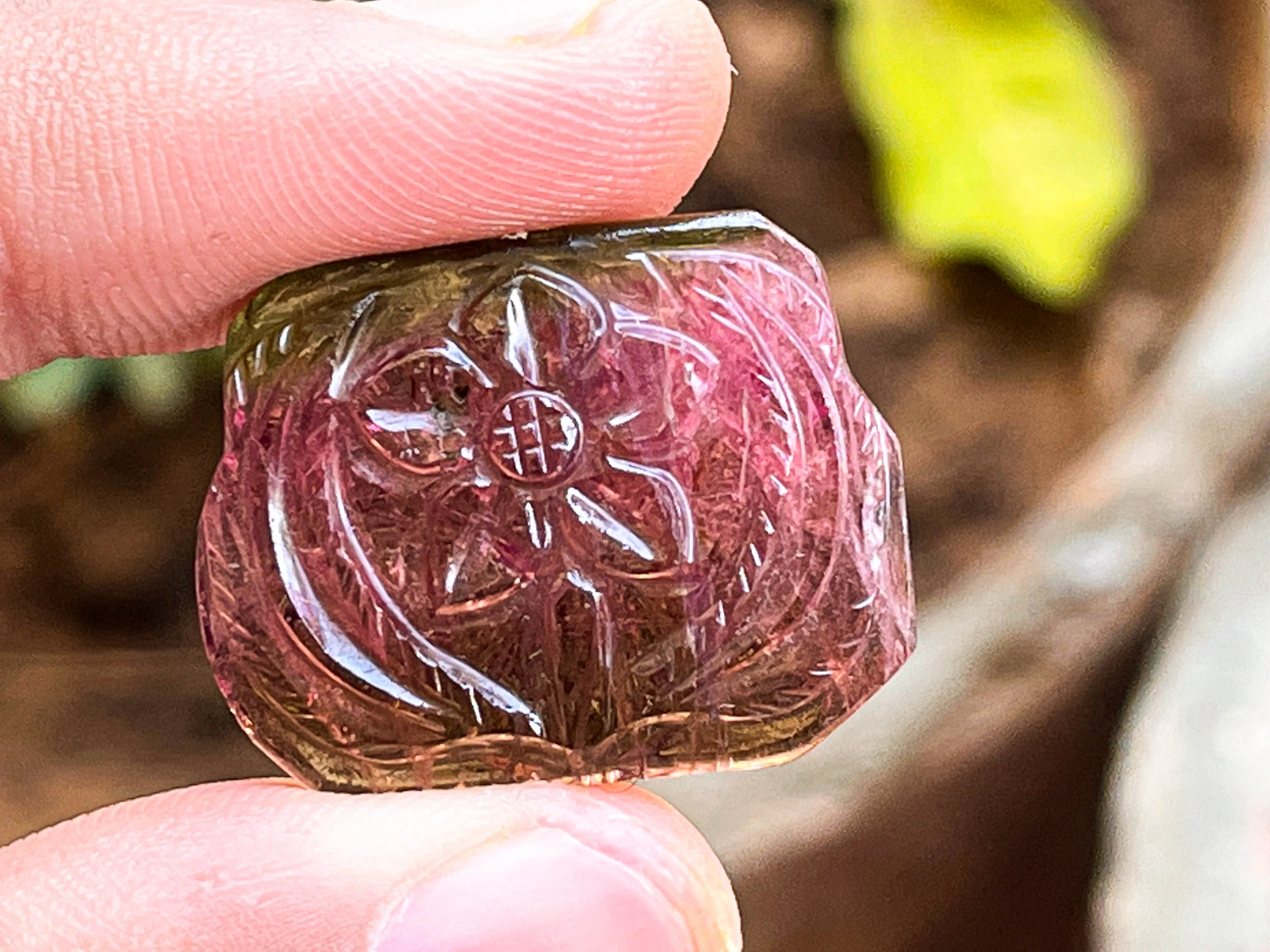 Tourmaline Carvings Set 1