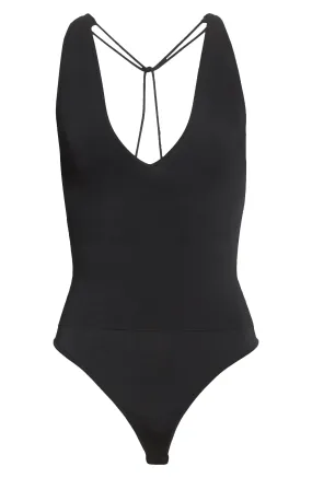 Vera Deep V-Neck Thong Bodysuit