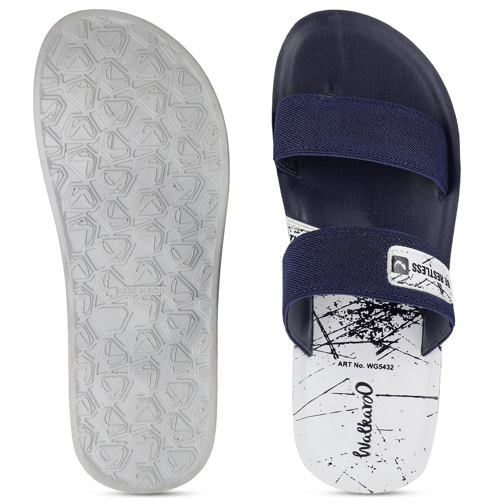 Walkaroo Boys Sandals  - WG5432 Blue White